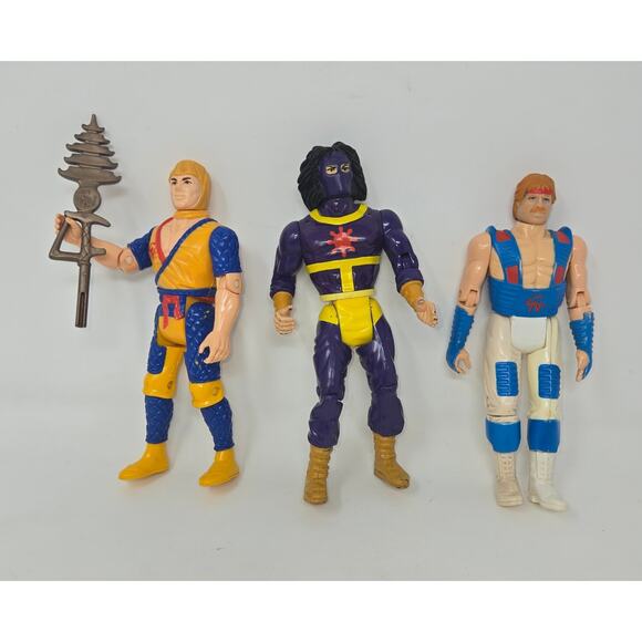 Karate Kommandos 1986 Action Figures Reed Smith Kung Fu Chuck Norris Super Ninja - Picture 1 of 16